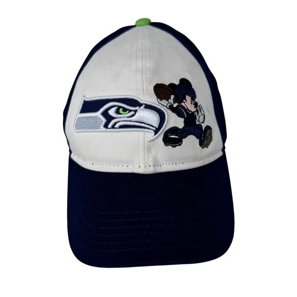 New Era 9Twenty NFL Team Seattle Seahawks‎ Mickey Mouse Cap Blue Kids One Size - Picture 1 of 8
